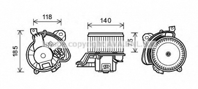 AVA QUALITY COOLING al8135 -  Электродвигатель, вентиляция салона